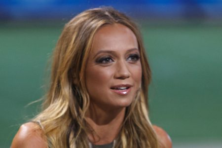 Kate Abdo on Set