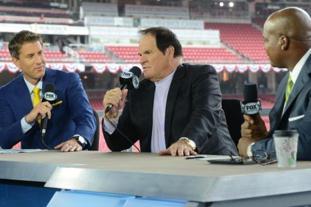 Kevin Burkhardt, Pete Rose & Frank Thomas