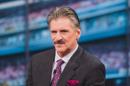 Dave Wannstedt on the set of FOX NFL KICKOFF