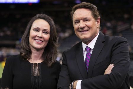 Gail Miller Bisher and Chris Myers at the 2017 Westminster Kennel Club Dog Show