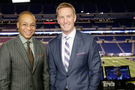 Gus Johnson and Joel Klatt at the 2016 Big Ten Football Championship Game