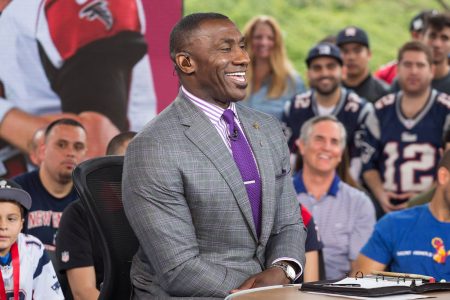 Shannon Sharpe at Super Bowl LI