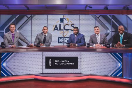 Kevin Burkhardt, Alex Rodriguez, David Ortiz, Keith Hernandez & Frank Thomas