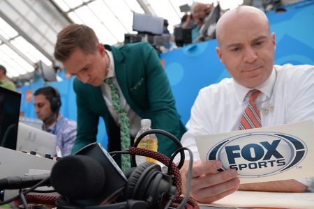 Stu Holden and John Strong at the Stu Holden at the 2018 FIFA World Cup Russia™
