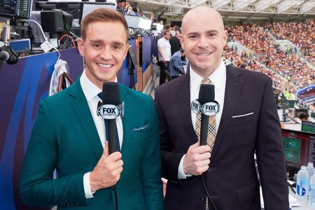 Stu Holden and John Strong at 2018 FIFA World Cup Russia™ Final