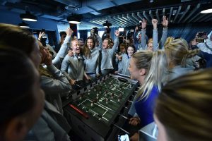 Foosball Table Cheering