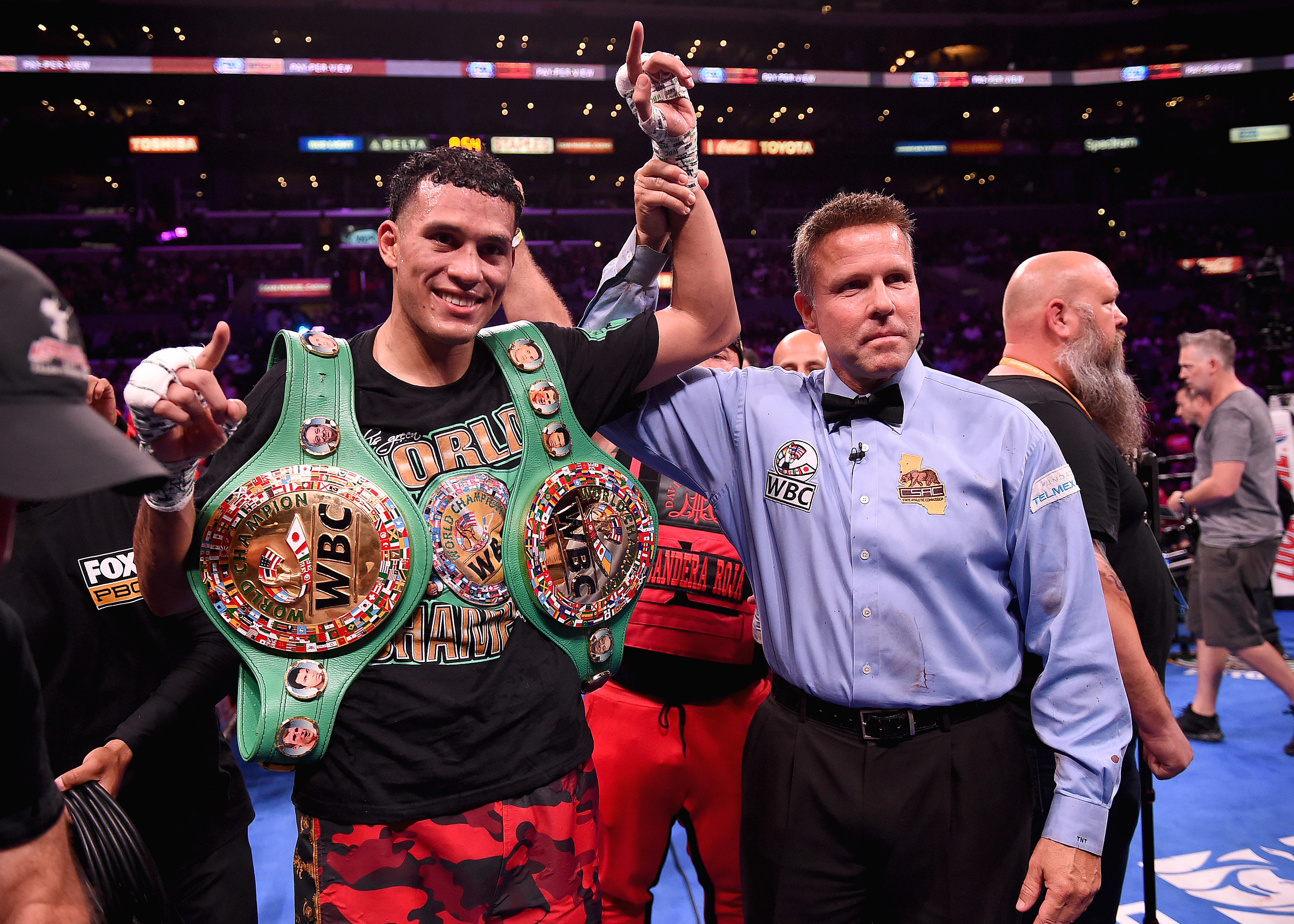 LOS ANGELES - SEPTEMBER 28: David Benavidez on the Fox Sports PBC Pay-Per-View fight night on September 28, 2019 in Los Angeles, California. (Photo by Frank Micelotta/Fox Sports/PictureGroup)