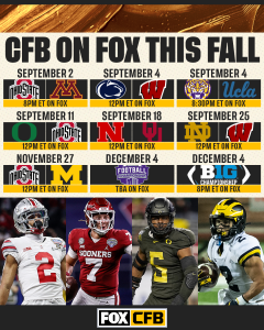 Saturdays Start Stronger Than Ever With Fox College Football Fox Sports Presspass